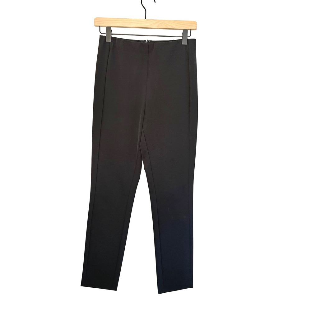 Women's THEORY Navy Blue Dress Pants High Waisted Slim Leg Cropped SZ 4 France